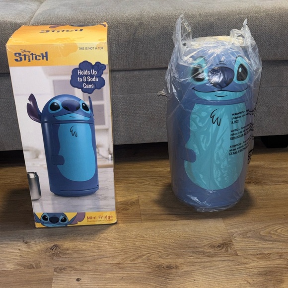 Walt Disney Other - Disney Stitch Mini Fridge - Blue